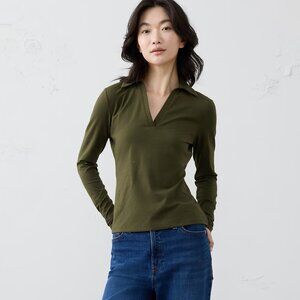 Banana Republic Factory Soft Stretch Polo Waimea Olive small